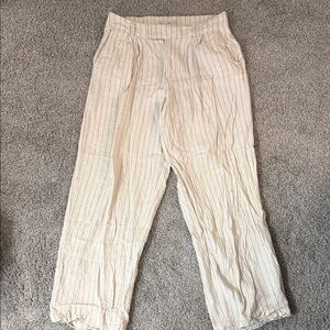 A New Day Cream and Black Pinstripe Pants